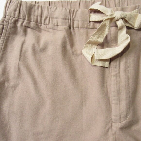 NWT Eileen Fisher Unisex Cropped Wide Leg in Twine Brushed Organic Cotton Pant M - Picture 7 of 10